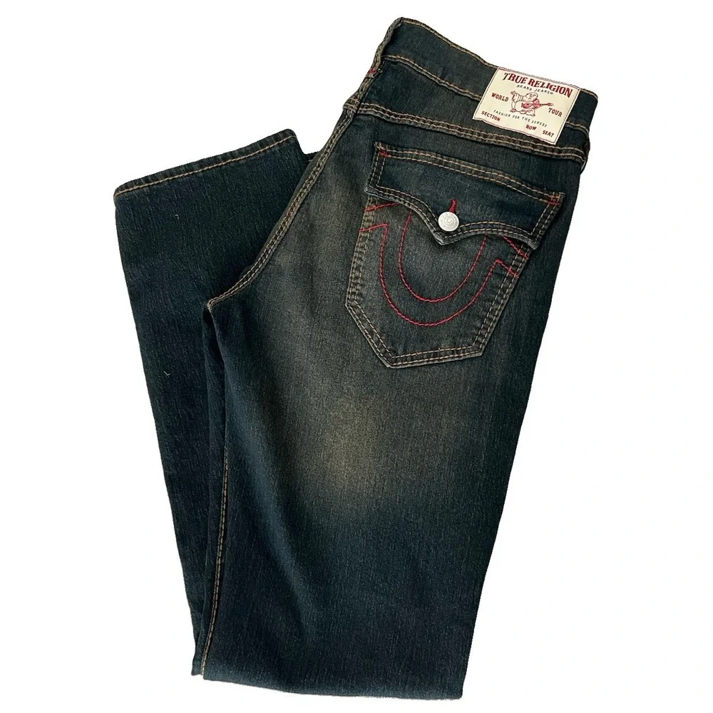 True Religion Jeans Ricky Relax Straight Jean 34x34(30-b69)